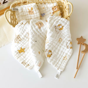 Pure Cotton Muslin Baby Towel High Density Feeding Towel for Bath And Face Washing Handkerchief Suitable for Newborn to 2 Years Old
