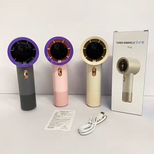 ✔🇹🇭พัดลมมือถือ Turbo รอบสูง ชาร์จ USB พัดลมพกพา Digital Display มือถือพัดลมขนาดเล็ก ปรับระดับได้ 199 ระดับ FT13
