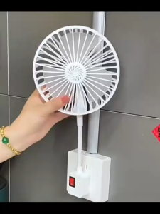 Quạt mini lò xo xoay 360 độ nhỏ gọn tiện dụng cắm điện 220v đã bao gồm công tắc
