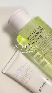 Athena Face & Body Daily Protection Cream UV Sunscreen Serum SPF 50 combo with Athena Micellar Cleansing Water