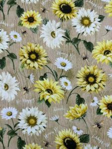 Vải Cotton Pha Trộn Kiểu Dáng in Số Rộng 114cm Vải Thêu Tay Thủ Công Vải Thun Dài Dùng Cho Đồ Thủ Công DIY