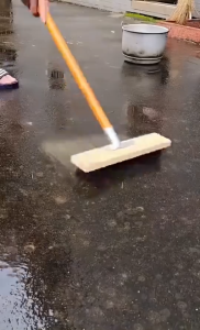 ✨Durable for 50 years✨50cm Stainless Steel Floor Brush with Wood Handle120CM Floor Brush Floor Wire Brush for Bristle Iron Pool Stiff Bristle Brush for GaragePatioGarden Moss