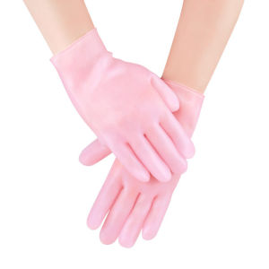 YUOO 1Pair Reusable Spa Gel Gloves Moisturizing Whitening Exfoliating Hand Care Silicone Smooth Hand Glove Silicon Beauty Hand