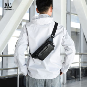 LouisWill Chest Bag Waist Bag Crossbody Chest Bag  Multi-Functional Fitness Bag Small Waist Pouch Waterproof Wear-Resistant Waist Bag with Adjustable Strap for Workout Running