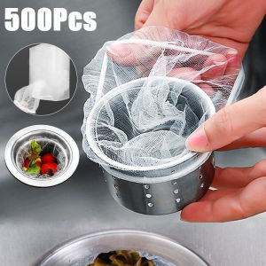 500Pcs Disposable Kitchen Sink Filter Anti-clog Sink Drain Filter Garbage Bag Sink Filter Bag Debris Filter Garbage Bag Kitchen Gadgets Accessories