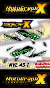 STRIPING NEW VIXION NVL MOTIF ELEGAN NEW VIXION LIGHTNING SIMPLE LIS TERLARIS NVL 45