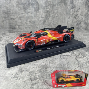 Bburago | Le Mans 499P 1:18 Ratio Realistic Racing Car Model Alloy Special Mud Stain Finish