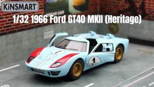 KiNSMART Zhiguan Alloy Car Model 1/32 Ford GT40 Racing Car Sports Car Toy Warrior Two-Door Bulk