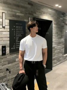 Ice Feel Mens White Summer Short Sleeve T-Shirt Sport Wear