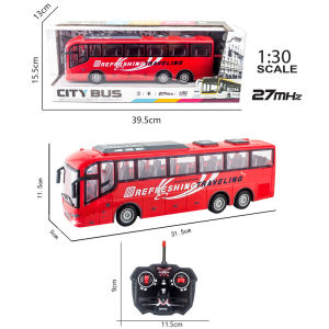 Large Childrens Birthday Gifts Electric Remote Control Tour Bus Artificial Bus Boy Car Model Bus