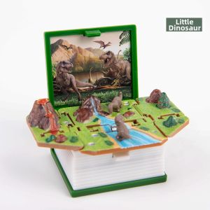 WOWEIAOKUANG | 3D Folding Pop-up Dinosaur Astronaut Book Keychain Stress Relief Toy