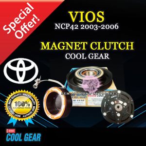 TOYOTA VIOS NCP42 2003-2006 YEAR COOL GEAR MAGNETIC CLUTCH (CAR AIRCOND SYSTEM) (MAGNET CLUTCH)