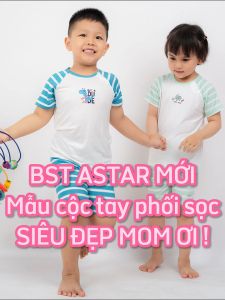 Bộ cộc tay cài chéo Astar chất Cotton Rayon mềm mát phối sọc kèm hình in ngộ nghĩnh quần áo trẻ em bé trai bé gái Thời Trang Trẻ Em Từ 9 Tháng Đến 6 Tuổi - Lazada