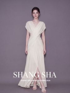 SHANGSHA | Summer Intelligent Style Waist-cinched White Gauze Dress Suit