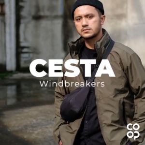 Coop Design - Cesta Jaket Parasut Pria dengan Hoodie