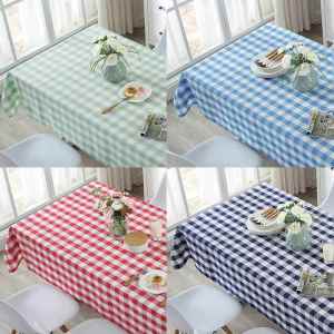 Blue Gingham Picnic Tablecloth