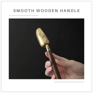 Artisan Brass & Ebony Tea Scoop – Timeless Craft for the Six Essentials of Tea 茶道六君子 黄铜 x 黑檀木茶勺 一勺藏雅