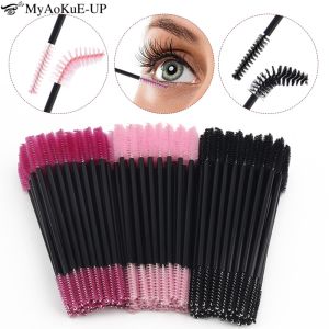 แปรงปัดขนตาสองหัว 50 ชิ้น แปรงแต่งหน้า หวีปัดคิ้ว แปรงยกขนตา ไมโครบรัช แปรงปัดขนตา อุปกรณ์ต่อขนตา