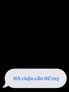 Hít chặn cửa 2 Chi Tiết Inox HC125 chống va đập kèm bộ vít và miếng dán 3M tiện ích