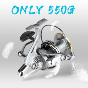 DEUKIO Long Shoot Fishing Reels 8000 9000 10000 12000 14000 Spinning Reel Max Drag 20KG Powerful Saltwater Freshwater Carp