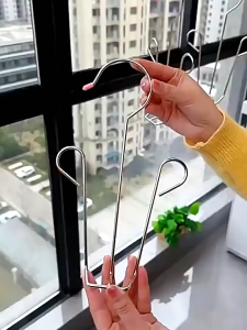 [BỘ 2 CÁI]- Giá Treo Giày Dép Vật Dụng Inox Bền Bỉ - Móc Phơi Giày Inox Tiện Lợi Cho Ban Công - Treo Đồ Đôi Đa Năng Chịu Lực Cao