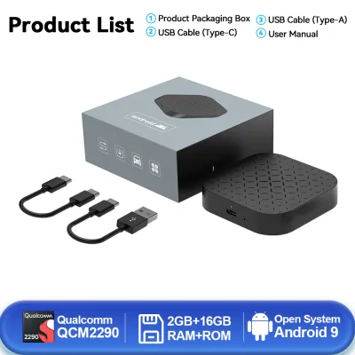 CarlinKit | CarlinKit Tbox Android Ai Box Wireless CarPlay Android Auto Adapter For Youtube Netflix WiFi BLE Auto Connect Car Navigation Box