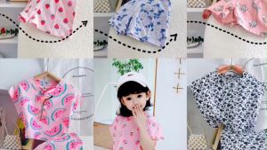 [Hoàn Tiền 6%] Lyvyshop - Bộ đùi form Croptop siêu dễ thương cho bé gái 09-28kg (giá 01 bộ)