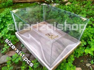 kotak hantaran//kotak seserahan//box seserahan lamaran kayu jati belanda  (satuan)  size xL + mika