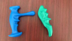 2 Pieces Thumb Saver Massage Tools Deep Tissue Manual Hand Finger Pressure Massager Body Trigger Point Relaxed Relieve Fatigue