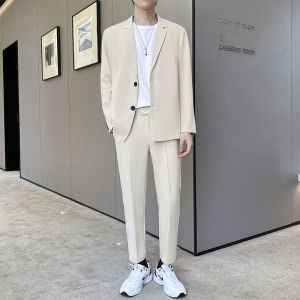 ชื่อ Product: เสื้อสูทผู้ชายเสื้อเบลเซอรเสื้อแจ็คเก็ตสูทผู้ชายขนาดใหญ่กางเกงทรงหลวมสบาย ๆ สำหรับผู้ชาย