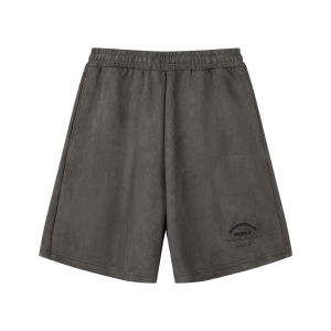 Loose Suede Embroidered Fashionable Breathable Shorts