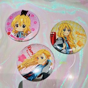 April Is Your Lie Acrylic Stand Anime Surroundings Kimi No Na Wa Double Flashing Sand Gukka Badge High Definition Valley Beauty