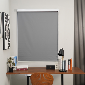 NICEDAYS 100% Blackout Window  Thermal Insulated UV Roller Shades Korean Blackout Roller Blinds For Window Room/Office Decoration (PLAIN BLINDS)