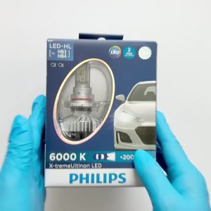 Philips | Bóng Đèn Pha Ô Tô Philips X-treme Ultinon LED 9005 9006 HB3 HB4 12V 6000K +200% Sáng Hơn Đèn Sương Mù Tự Động Gói Đôi
