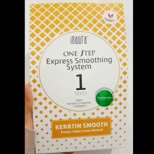 Inaura One Step Express Smoothing System - Pelurus Rambut Sensitive Hair (Hijau) - (Step 1 130g + Step 2 50ml)