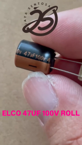 ELCO 47UF 100V ROLL KAPASITOR CAPACITOR ELCO KAPASITOR ELKO KAPASITOR 47UF 100 V ROLL ups