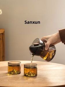 SANXUN | Tea Infuser Glass Pot with Tea-Infusion Separation
