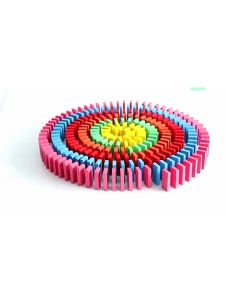 Domino Balok Susun Mainan Edukasi Anak Warna Warni