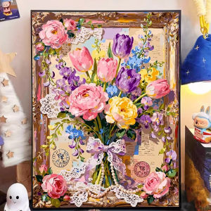Jigsaw Puzzle 500 1000 1200 2000pcs Beautiful European Floral Pattern Stress Relief Art For Adults Puzzle Fun Present