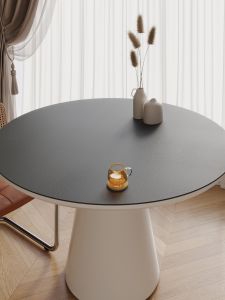 Pure Color Leather round Table Mat Small Tea Table Pad round Tablecloth Waterproof Oil-resistant No-wash High-end Feeling