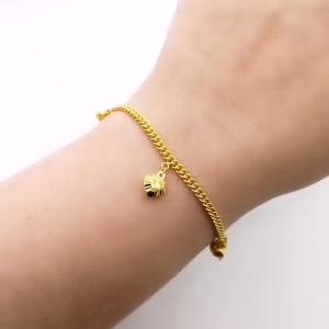 Rantai Tangan Gajah 3 Love Budak Emas 916 Yon Hing