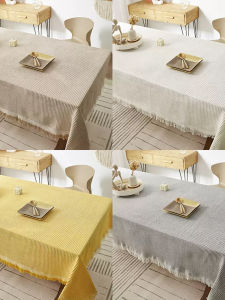 SHUYI | Luxury High-end Japanese Style White Cotton Linen Tablecloth