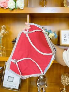 Stylish Sweet Pure Cotton Antibacterial Girl Sports Casual Mid Waist Panties Underwear for Woman