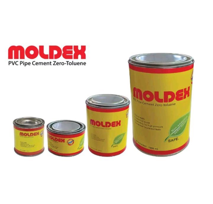 MOLDEX PVC PIPE CEMENT ZEROTOLUENE 50ML,100ML,400ML, 1000ML SOLVENT