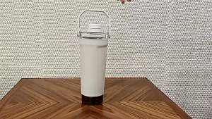 New Double-layer Protein Powder Shaker Cup 304 Stainless Steel Insulated Sports and Gym Water Cup with Storage Compartment