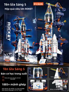 DINGDINGYIQU | Đồ Chơi Xây Dựng Tên Lửa Giáo Dục Dawn