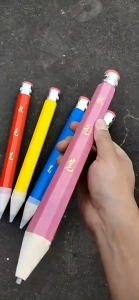 Wooden 34CM Giant Pencil Big PencilFashion with Eraser Performance Prop Novelty Toy Large Wood Pencil