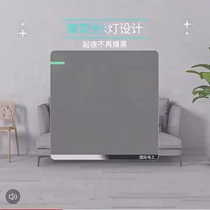 TEP 86 Type Gray Wall Switch Ultra-thin Universal Switch 1/2/3/4 Gang 1/2/3 Way Switch 3-Hole with USB Socket For house