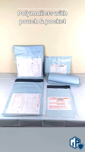 MillionParcel Polymailer Bag with Pouch | Mailer Bag | Envelope | Mailing Bag | Courier Bag | Packing Bag | Packaging Bag | Parcel Bag