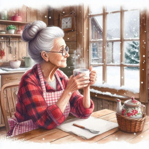 Huacan Winter Landscape Diamond Painting Guandma Portrait 5D DIY Full Drill Mosaic Art Rhinestone Pictures Set New Arrivals